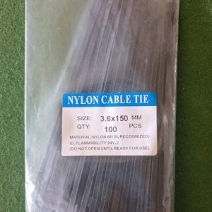 Nylon Cable Tie 3.6 x 150mm (100)